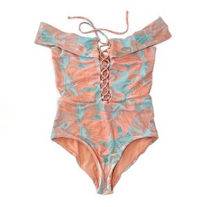 L*Space Bungalow Palm Anja One Piece Women’s Swimsuit Size M